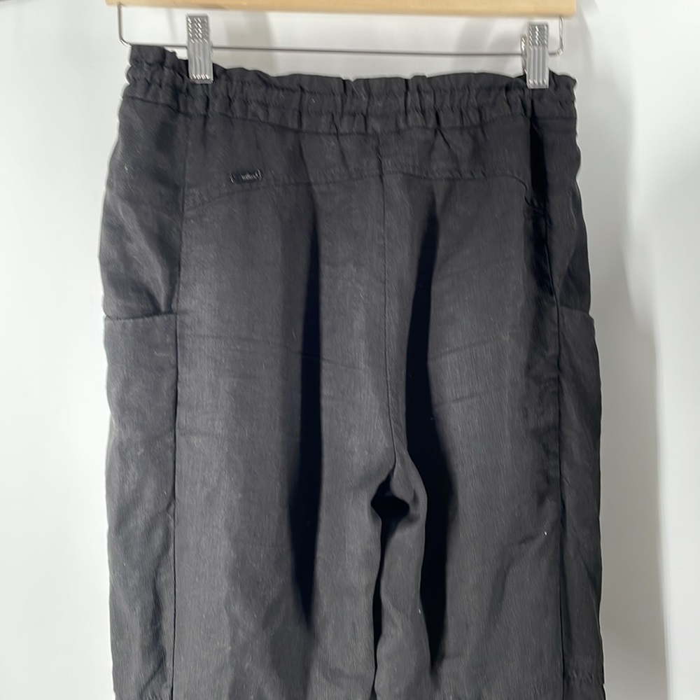 ARITZIA Wilfred Marais Rolled Cuff Pants linen blend black business casual sz 0 - Picture 8 of 10